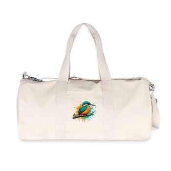 Martin-pêcheur - Sac de sport en toile recyclée Stanley/Stella - blanc naturel - Devant