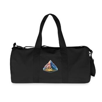 Berg - Recycelte Canvas-Sporttasche von Stanley/Stella - Schwarz - Vorne
