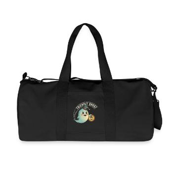 Friendly Ghost with Lantern - Recycled Canvas Sports Bag by Stanley/Stella - black - Front