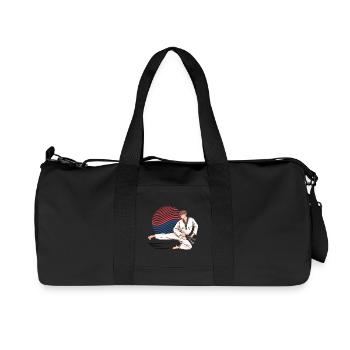 Taekwondo Korea Fighter – Martial Arts Style - Recycled Canvas Sports Bag by Stanley/Stella - black - Front