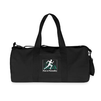 Pace as Personality - Recycelte Canvas-Sporttasche von Stanley/Stella - Schwarz - Vorne