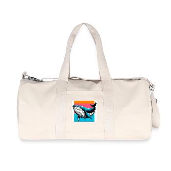 baleine - Sac de sport en toile recyclée Stanley/Stella - blanc naturel - Devant