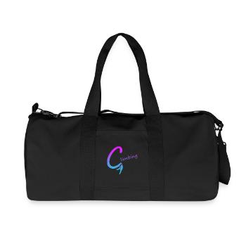 Climbing Circle Gradient Design Climbing Climbing - Recycled Canvas Sports Bag by Stanley/Stella - black - Front