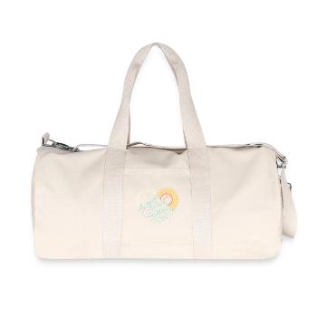 Adventure Awaits – Glowing Night-Hike Vibe - Recycled Canvas Sports Bag by Stanley/Stella - natural - Front