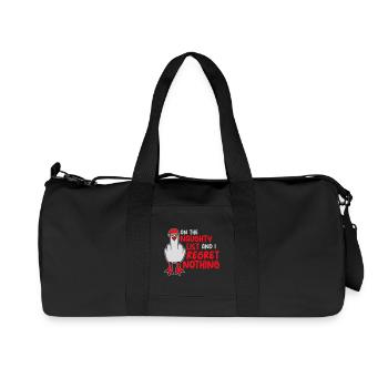 Sur la liste des vilains et je ne regrette rien Böse Möwe - Sac de sport en toile recyclée Stanley/Stella - noir - Devant
