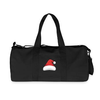 Elf Hat Santa Hat - Recycled Canvas Sports Bag by Stanley/Stella - black - Front