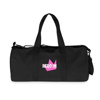 Heldin - Recycelte Canvas-Sporttasche von Stanley/Stella - Schwarz - Vorne