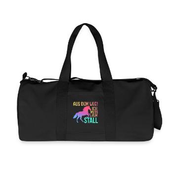 Out of the Way I Have to Ride to the Stable Rider - Recycled Canvas Sports Bag by Stanley/Stella - black - Front