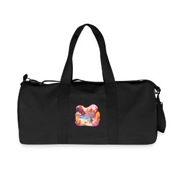 Sugar Scenery Mouse Adventure - Recycled Canvas Sports Bag by Stanley/Stella - black - Front