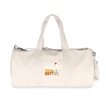 Blague drôle sur le Fond du Poulet Devine - Sac de sport en toile recyclée Stanley/Stella - blanc naturel - Devant