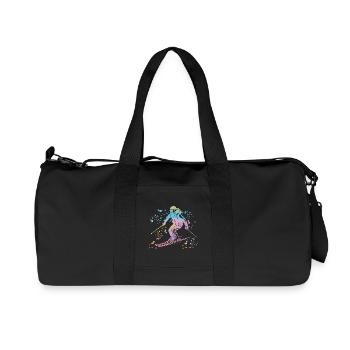 Ski alpin Sports d’hiver Ski nordique - Sac de sport en toile recyclée Stanley/Stella - noir - Devant
