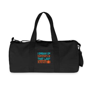 Dream of summer forever - Recycled Canvas Sports Bag by Stanley/Stella - black - Front