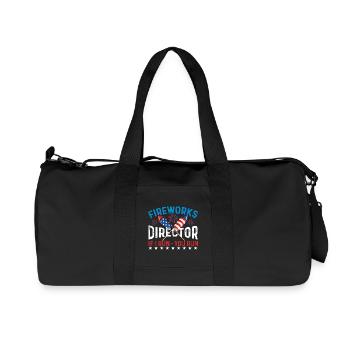 Directeur des feux d’artifice If I Run Humor USA - Sac de sport en toile recyclée Stanley/Stella - noir - Devant