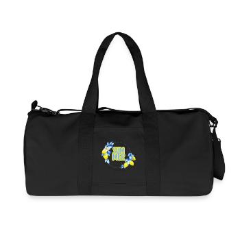 Summer Lemons Circle - Recycled Canvas Sports Bag by Stanley/Stella - black - Front