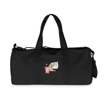 Dynamischer Ballspieler - Recycelte Canvas-Sporttasche von Stanley/Stella - Schwarz - Vorne