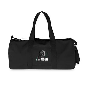 Bitcoin jusqu’à la Lune - Sac de sport en toile recyclée Stanley/Stella - noir - Devant