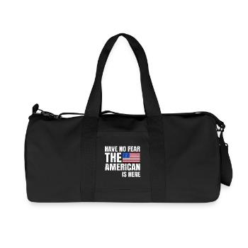 Have No Fear The American Is Here US-Amerikaner - Recycled Canvas Sports Bag by Stanley/Stella - black - Front