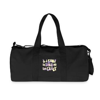 Surfen Surf Surfer- I surf to burn off the crazy - Recycelte Canvas-Sporttasche von Stanley/Stella - Schwarz - Vorne