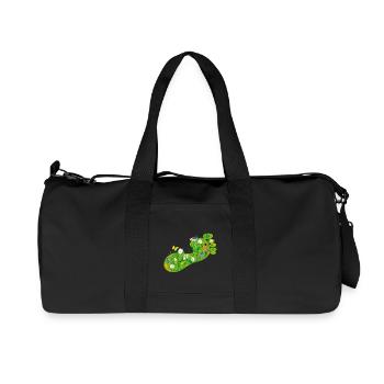 L'empreinte écologique - Sac de sport en toile recyclée Stanley/Stella - noir - Devant
