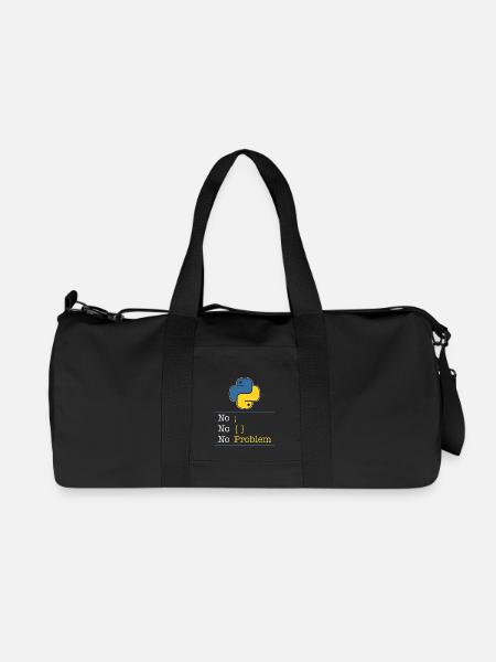 Python no problem - Recycled Canvas Sports Bag by Stanley/Stella - black