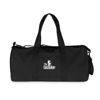 The Catfather Katze - Lustiges Design - Recycelte Canvas-Sporttasche von Stanley/Stella - Schwarz - Vorne