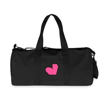 Coeur de lignes - Sac de sport en toile recyclée Stanley/Stella - noir - Devant
