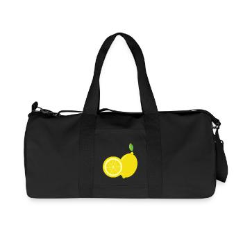 Lemon - Just a lemon - Recycled Canvas Sports Bag by Stanley/Stella - black - Front