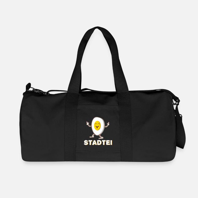 City Egg Funny Egg - Sac de sport en toile recyclée Stanley/Stella - noir