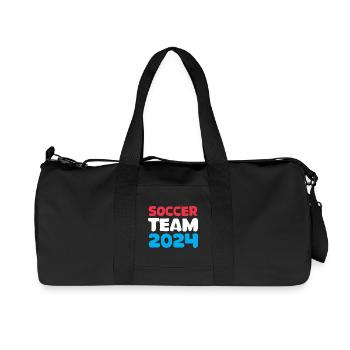 Icône d’icône de fan de football de l’équipe de football des Pays-Bas 2024 - Sac de sport en toile recyclée Stanley/Stella - noir - Devant