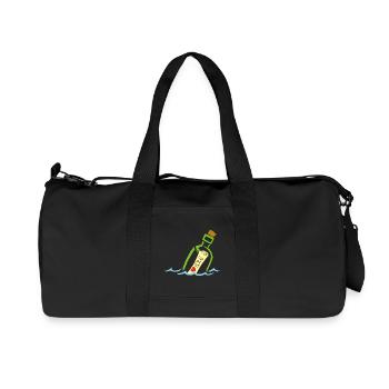 Une bouteille à la mer - Sac de sport en toile recyclée Stanley/Stella - noir - Devant