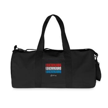 Drapeau du Luxembourg, fierté luxembourgeoise - Sac de sport en toile recyclée Stanley/Stella - noir - Devant