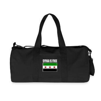 Syria Flag - Recycled Canvas Sports Bag by Stanley/Stella - black - Front
