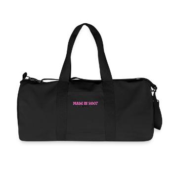 Fabriqué en 2007 - La perfection depuis le 1er jour - Sac de sport en toile recyclée Stanley/Stella - noir - Devant