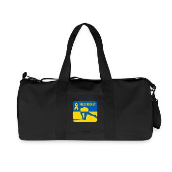 Ukraine Field Hockey Solidarity - Recycled Canvas Sports Bag by Stanley/Stella - black - Front