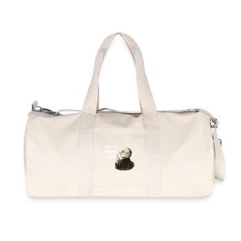 Fermez les yeux – problème résolu. - Sac de sport en toile recyclée Stanley/Stella - blanc naturel - Devant