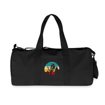 Lustiges Holzarbeiter Waldarbeiter Geschenk - Recycelte Canvas-Sporttasche von Stanley/Stella - Schwarz - Vorne