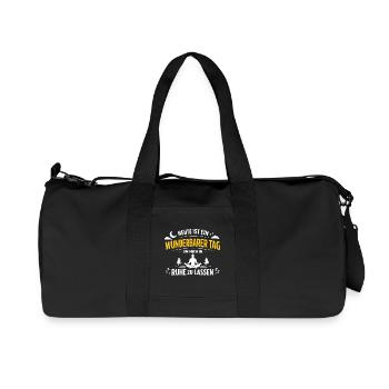 Wonderful day to rest and meditate - Recycled Canvas Sports Bag by Stanley/Stella - black - Front