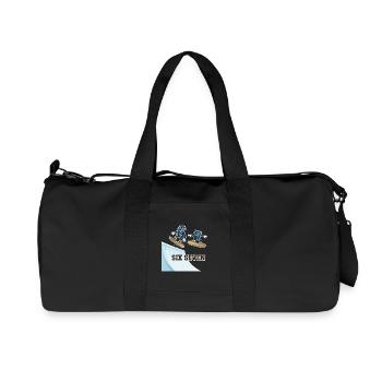 67 Six Seven Meme Snowboarding Funny - Recycled Canvas Sports Bag by Stanley/Stella - black - Front