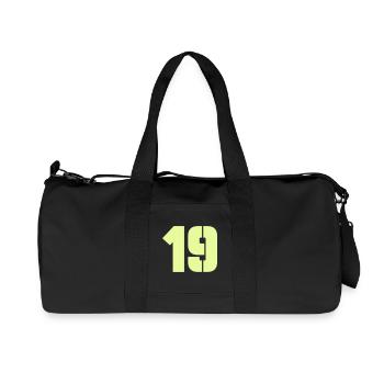 19 - Recycelte Canvas-Sporttasche von Stanley/Stella - Schwarz - Vorne