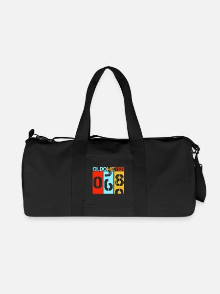 Oldometer 68 Retro 69th Birthday Milestone - Recycled Canvas Sports Bag by Stanley/Stella - black