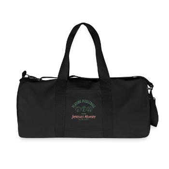 Pickleball, lustiger Spieler, Pickle Ball spielt Liebe. - Recycelte Canvas-Sporttasche von Stanley/Stella - Schwarz - Vorne