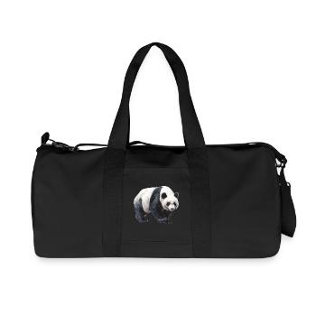 Panda - Recycled Canvas Sports Bag by Stanley/Stella - black - Front