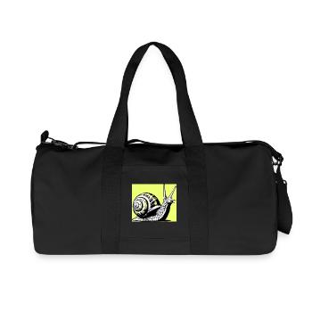 Snail - Recycled Canvas Sports Bag by Stanley/Stella - black - Front