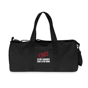 Immobilienmakler, Immobilienmakler, Immobilienverkäufer-Marketing - Recycelte Canvas-Sporttasche von Stanley/Stella - Schwarz - Vorne