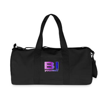 BI yourself - Recycelte Canvas-Sporttasche von Stanley/Stella - Schwarz - Vorne