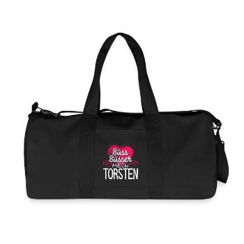 TORSTEN - süss - Recycelte Canvas-Sporttasche von Stanley/Stella - Schwarz - Vorne