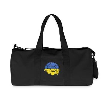 Ukraine Ballon de football Football - Sac de sport en toile recyclée Stanley/Stella - noir - Devant