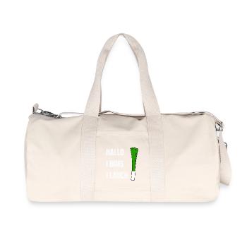 Hello I bims 1 leek - Recycled Canvas Sports Bag by Stanley/Stella - natural - Front