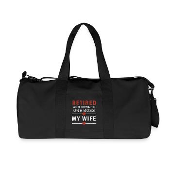 pensioner - Recycled Canvas Sports Bag by Stanley/Stella - black - Front