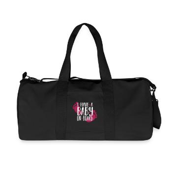 Baby on board - Recycled Canvas Sports Bag by Stanley/Stella - black - Front